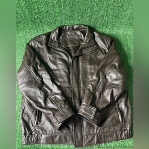 John Ashford real leather Jacket mens Large